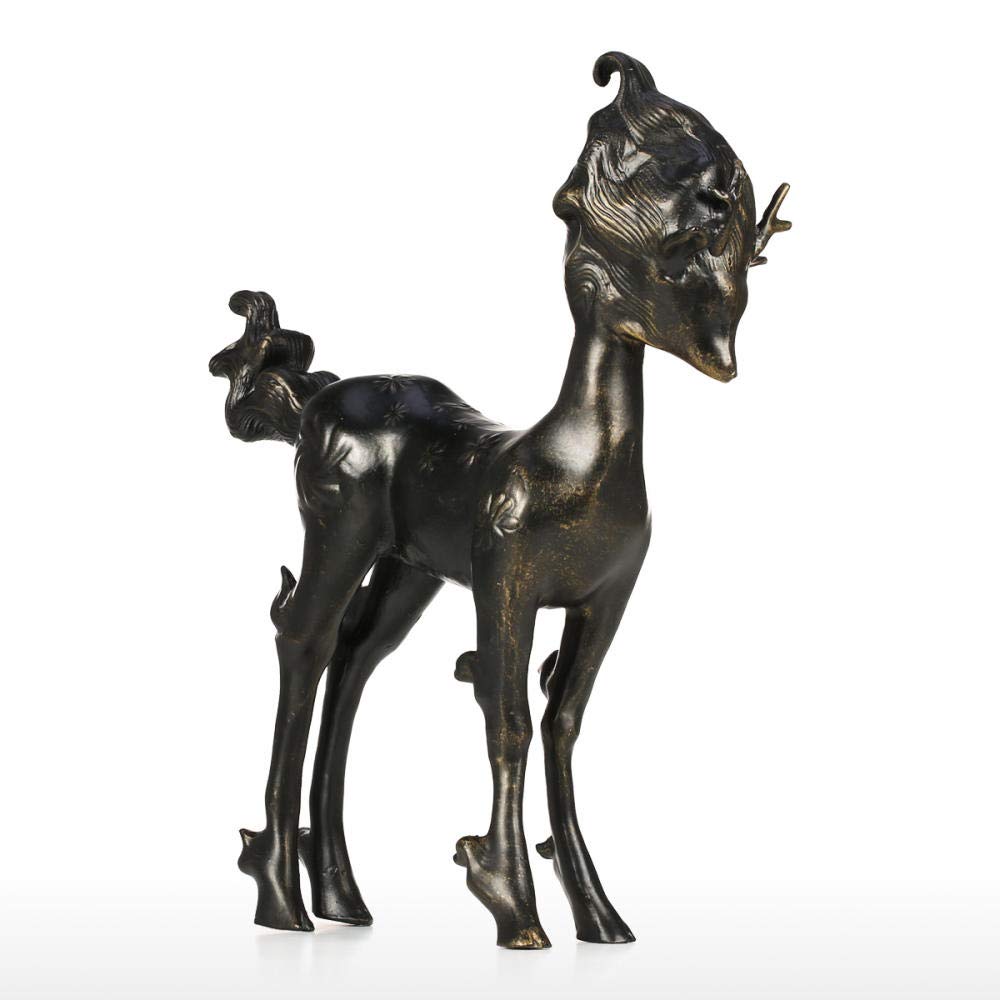 金属製仏像 鹿彫刻 工場価格等身大ガーデンデコレーションブロンズ鹿像